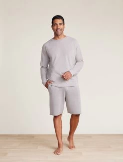 Malibu Collection® Men's Slub L/S Raglan -Barefoot Dreams 20211025 SS22 BDMMC21096 BDMES21007 00621