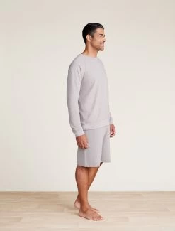 Malibu Collection® Men's Slub L/S Raglan -Barefoot Dreams 20211025 SS22 BDMMC21096 BDMES21007 00635