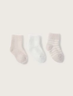 CozyChic Lite® Infant Sock Set -Barefoot Dreams 475 Pinkflat 3