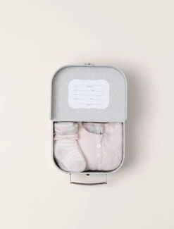 CozyChic Lite® Girls Heirloom Newborn Set -Barefoot Dreams B476 Pink 1 W