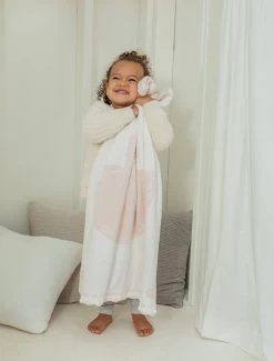 CozyChic® Scalloped Receiving Blanket 7 CozyChic® Scalloped Receiving Blanket -Barefoot Dreams B551 PINK WHITE TUTU 1