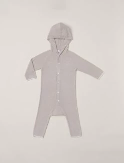 CozyChic Lite® Hooded Onesie -Barefoot Dreams BDBCL22109 Stone Cream 1 W