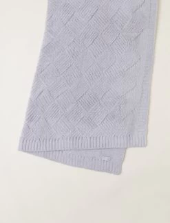 CozyChic® Diamond Weave Blanket 9 CozyChic® Diamond Weave Blanket -Barefoot Dreams BDHCC21966 Oyster 2 W