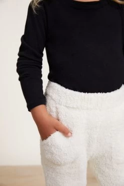 CozyChic® Toddler Jogger Pant -Barefoot Dreams BDKCC21201 Cream 3957