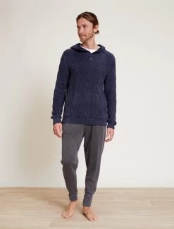 CozyChic Lite® Men’s Cable Hooded Henley