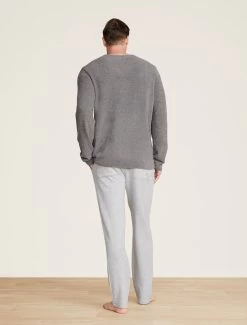 CozyChic Lite® Men's Relaxed V-Neck Pullover 8 CozyChic Lite® Men's Relaxed V-Neck Pullover -Barefoot Dreams BDMCL22062 Graphite 0544copy