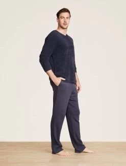 CozyChic Lite® Men's Relaxed V-Neck Pullover 11 CozyChic Lite® Men's Relaxed V-Neck Pullover -Barefoot Dreams BDMCL22062 Tidewater 0367copy