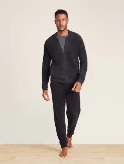 Barefoot Dreams -Barefoot Dreams BDMCU1516 CCULZipFrontJacket Black 0780