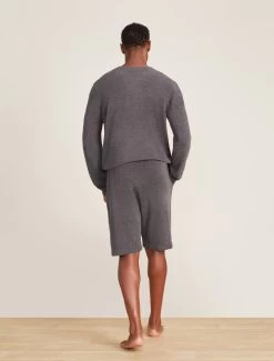 CozyChic Ultra Lite® Men’s Lounge Shorts -Barefoot Dreams BDMCU21081 CCULMensLoungeShorts Carbon 1282