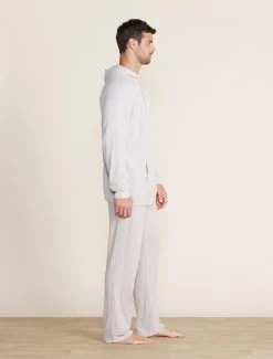 CozyChic Ultra Lite® Men's Rolled Edge Hoodie 11 CozyChic Ultra Lite® Men's Rolled Edge Hoodie -Barefoot Dreams BDMCU22330 BDMCU22332 silver 007