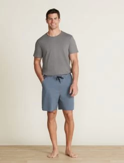 Men's Elasticated Waist Boardshort -Barefoot Dreams BDMMC21095 STEEL BDMBC22346 BLUECOVE 2489