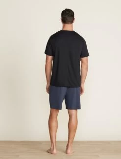 Malibu Collection® Men's Butterchic Tee -Barefoot Dreams BDMMC21585 indigo BDMMC21722 black 013