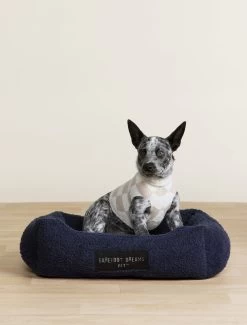 CozyChic® Cotton Checkerboard Pet Sweater -Barefoot Dreams BDPNV22475 OATMEAL CREAM SM BDPEC22217 INDIGO 012