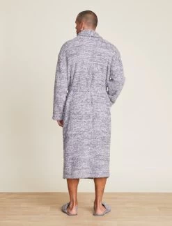 CozyChic® Heathered Adult Robe 8 CozyChic® Heathered Adult Robe -Barefoot Dreams BDUCC0609 HEGraphiteWhite 2278