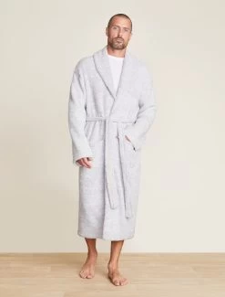 CozyChic® Heathered Adult Robe 10 CozyChic® Heathered Adult Robe -Barefoot Dreams BDUCC0609 HEOceanWhite 2424