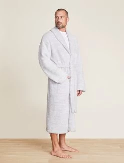 CozyChic® Heathered Adult Robe 11 CozyChic® Heathered Adult Robe -Barefoot Dreams BDUCC0609 HEOceanWhite 2432