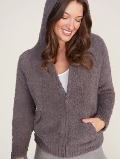 CozyChic® Women's Relaxed Zip-up Hoodie 10 CozyChic® Women's Relaxed Zip-up Hoodie -Barefoot Dreams BDWCC1003 ASH 0266