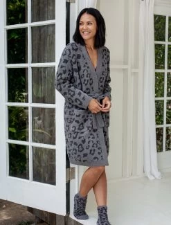 CozyChic® Women's Barefoot In The Wild® Socks -Barefoot Dreams BDWCC1550andBDWCC1783 GRAPHITE CARBON 1