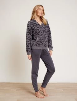 CozyChic® Barefoot In The Wild® Zip Hoodie 8 CozyChic® Barefoot In The Wild® Zip Hoodie -Barefoot Dreams BDWCC21414 Graphite Carbon 1569