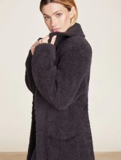 CozyChic® Teddy Coat -Barefoot Dreams BDWCC21855 Carbon 0501