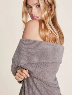 CozyChic Lite® Ribbed Drape Cardigan 10 CozyChic Lite® Ribbed Drape Cardigan -Barefoot Dreams BDWCL22087 Beach Rock 1201