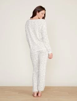 CozyChic Ultra Lite® Barefoot In The Wild® Track Pant -Barefoot Dreams BDWCU20735 CREAM STONE 3381