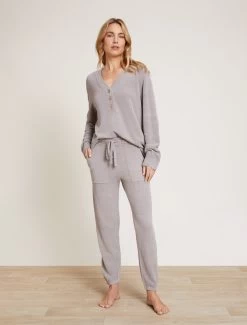 CozyChic Ultra Lite® Ribbed Tunnel Jogger -Barefoot Dreams BDWCU21252 Pewter 4930 f1af4372 3948 481e a1a0 53fe504c23cd