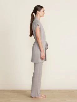 CozyChic Ultra Lite® Waist Tie Vest 11 CozyChic Ultra Lite® Waist Tie Vest -Barefoot Dreams BDWCU22283 pewter 1553