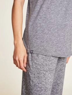 Malibu Collection® Butterchic Knit® Light Tank -Barefoot Dreams BDWMC21800 MedHeGray 1133