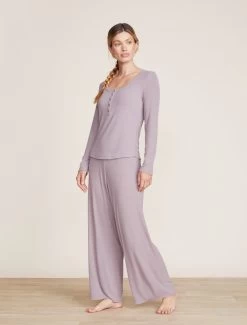 Malibu Collection® Ultra-Soft Rib Wide Leg Pant