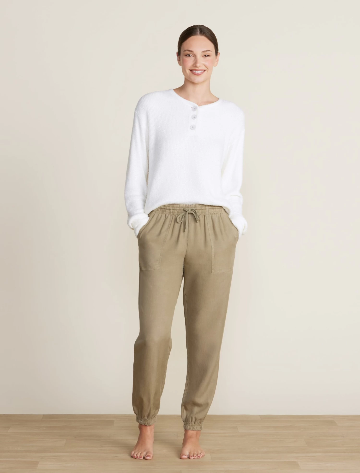 Malibu Collection® Linen Blend Jogger 1 Malibu Collection® Linen Blend Jogger