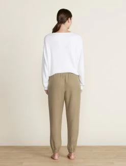 Malibu Collection® Linen Blend Jogger 9 Malibu Collection® Linen Blend Jogger -Barefoot Dreams BDWMC22320 military 898