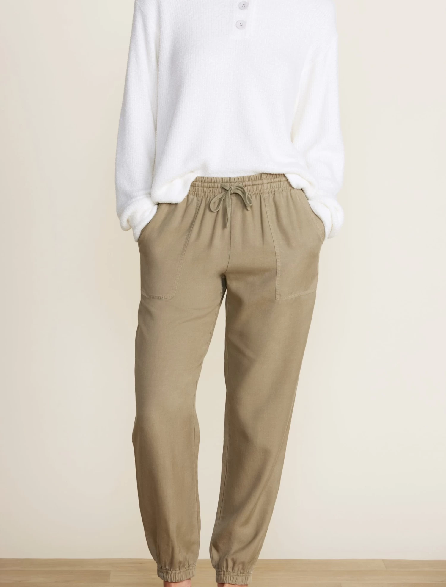 Malibu Collection® Linen Blend Jogger 2 Malibu Collection® Linen Blend Jogger - Image 2