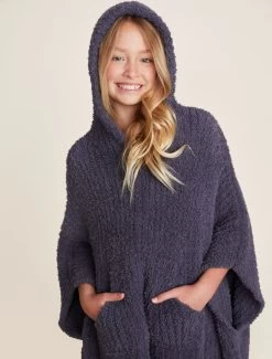 CozyChic® Youth Ribbed Cozy -Barefoot Dreams BDYCC0545 Pacific Blue 1606