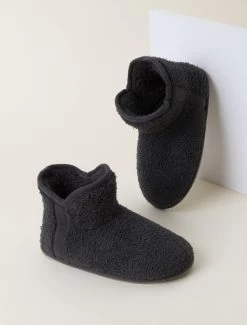CozyChic® Youth Booties -Barefoot Dreams BDYCC21985 Carbon 4 W