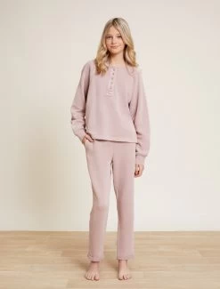 Malibu Collection® Youth Brushed Terry Rolled Hem Pant