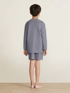 Malibu Collection® Youth Brushed Fleece Pullover -Barefoot Dreams BDYMC22489 BDYMC22488 COAL 014 2a4697ec e8fc 47fe 96b8 7ab7eae6b6a2