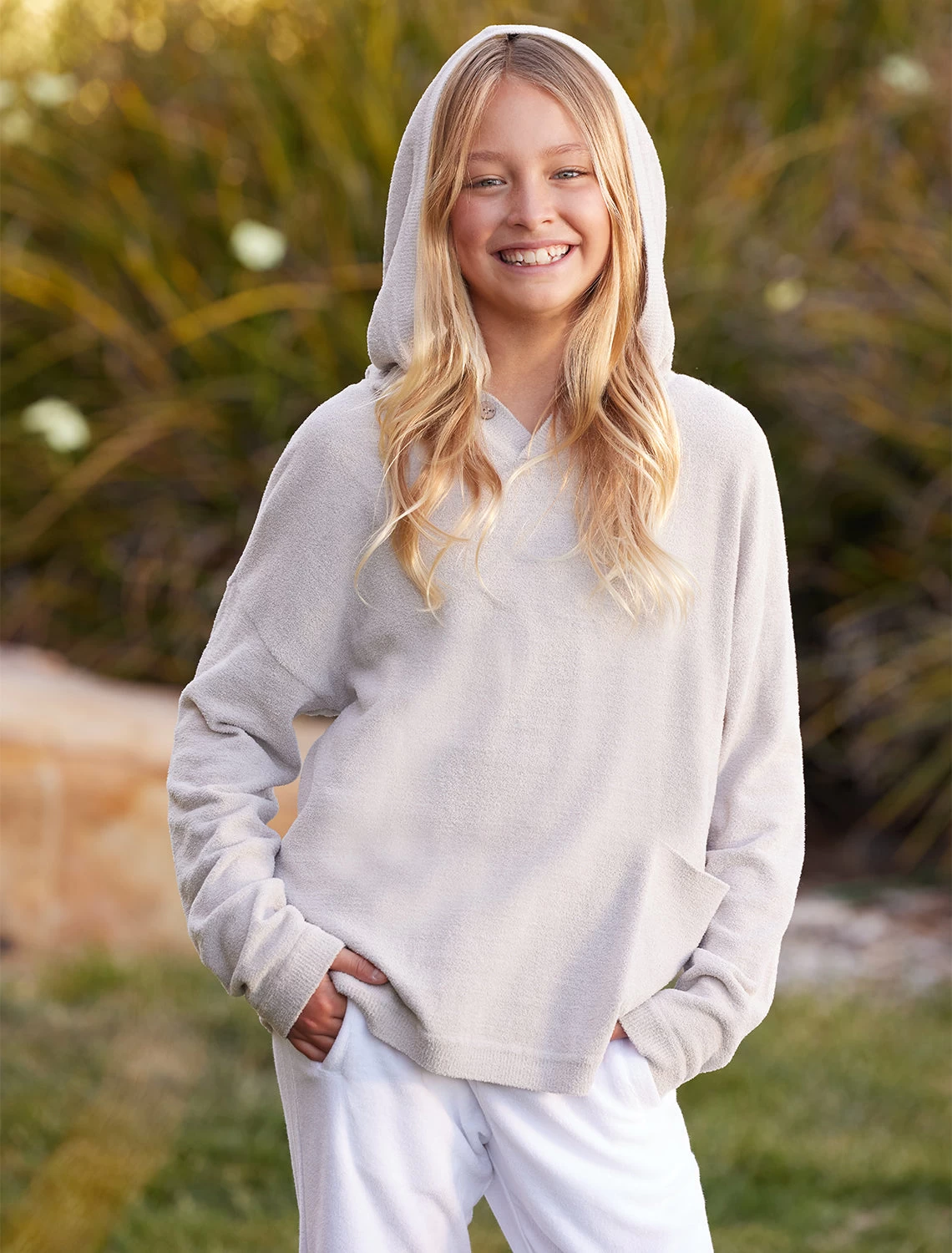 CozyChic Ultra Lite® Youth Button Hoodie 5 CozyChic Ultra Lite® Youth Button Hoodie - Image 5