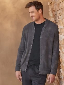 CozyChic Ultra Lite® Men's Bomber Jacket  -Barefoot Dreams BD FW23 D5 BDMCU21374 J7574