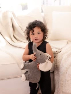 CozyChic® Elephant Buddie -Barefoot Dreams BFD SS 24 BDBCC22178 WarmGray Stone 2614