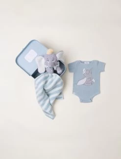 CozyChic Ultra Lite® Disney Dumbo™ Infant Set -Barefoot Dreams DNBCU21435 GlacierBlueMulti W 4