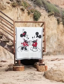 CozyChic® Classic Disney Mickey & Minnie Mouse Blanket - 45" X 60" -Barefoot Dreams DNHCC1349HR CREAM MULTI 2