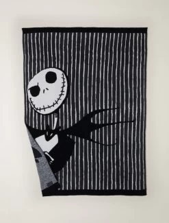 CozyChic® Disney Jack Skellington Throw -Barefoot Dreams DNHCC21385 BlackMulti W 3