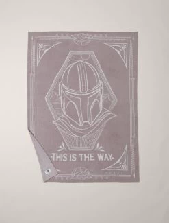 CozyChic® Mandalorian "This Is The Way" Throw -Barefoot Dreams DNHCC22198 taupe moonlight 4 W