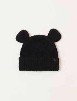 CozyChic® Disney Mickey Mouse Ears Kids Beanie -Barefoot Dreams DNKCC21826 Black 2 W