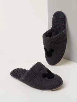 CozyChic® Classic Disney Men's Slipper -Barefoot Dreams DNMCC1477 Carbon W 4