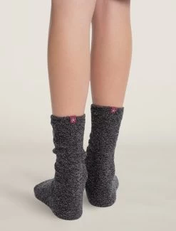 CozyChic® Classic Disney Youth Mickey Mouse Socks -Barefoot Dreams DNYCC1021 HR carbonblack 3 1