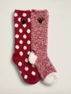 CozyChic® Classic Disney Youth Minnie Mouse 2-pack Socks